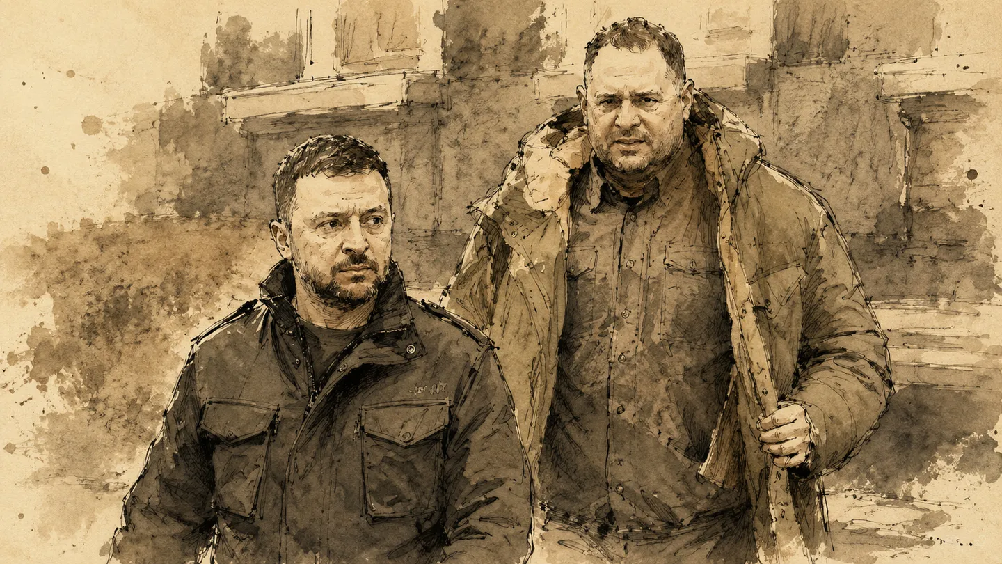 Wolodymyr Selenskyj und Andrij Jermak.